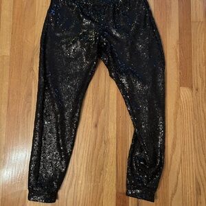 Commando Black Sequin Pants size M